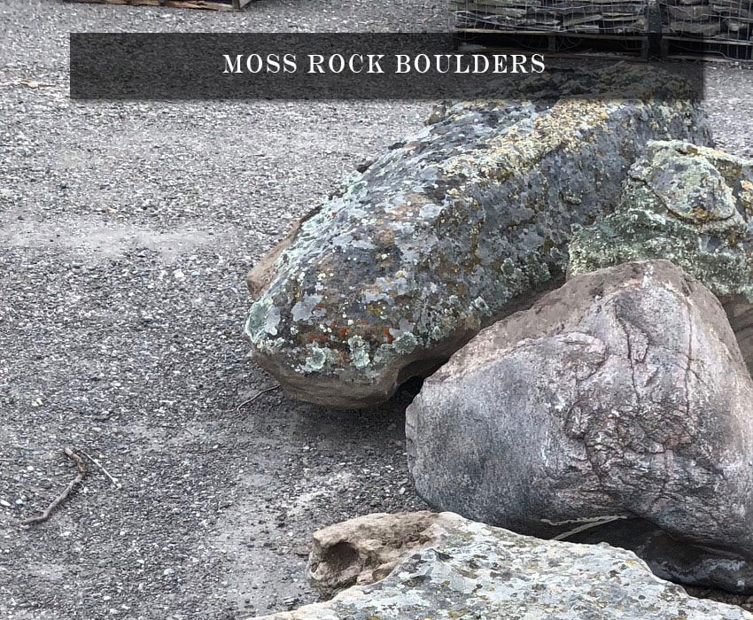 moss rock boulders - idaho supplier