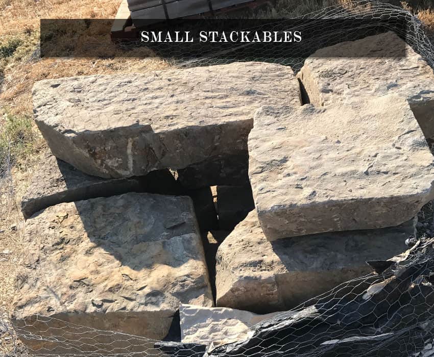 small stackable landscape rocks